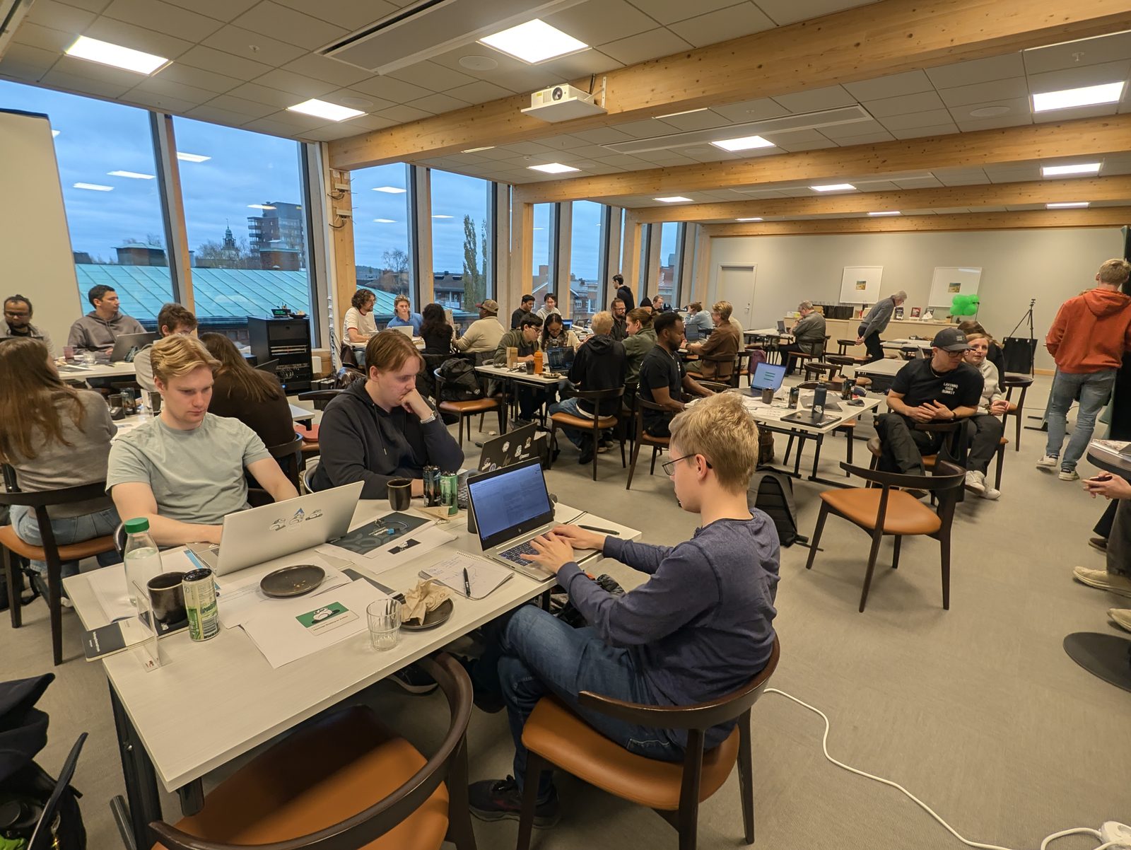 Participants working on their solutions at LavinMQ Code Summit 2026