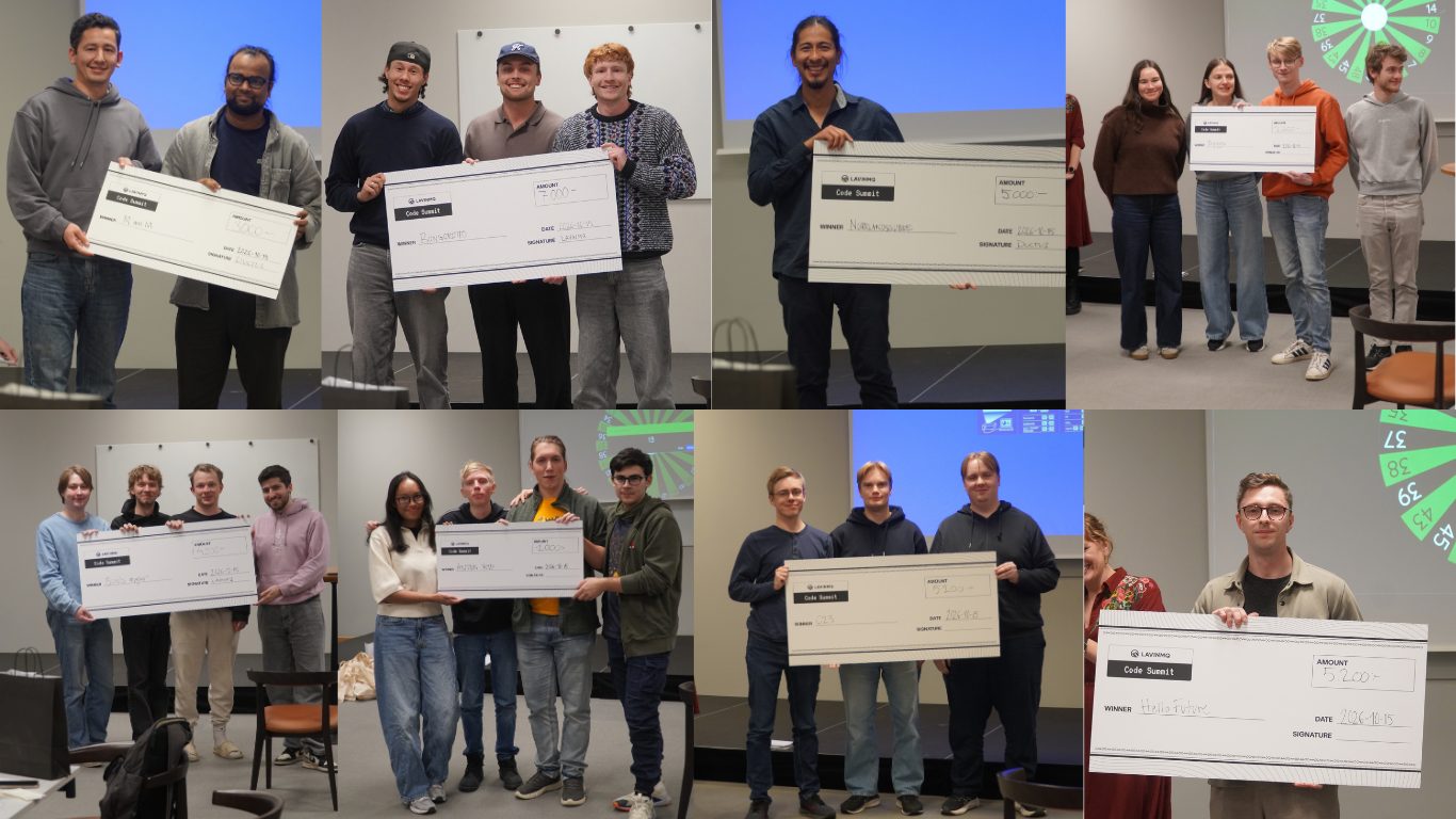 The winning teams at LavinMQ Code Summit 2026