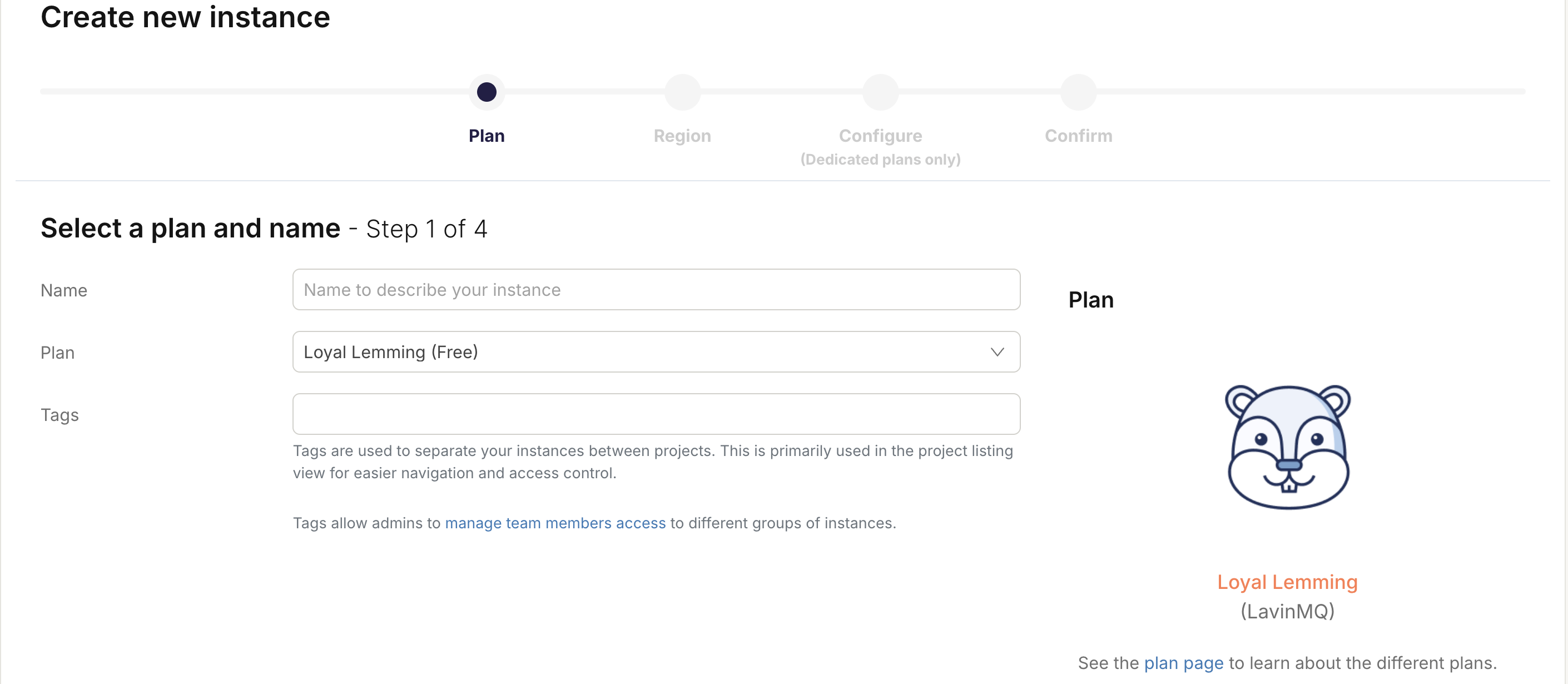Create a new LavinMQ instance.