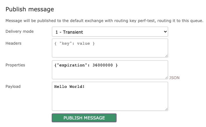 Setting  arguments via Management Interface